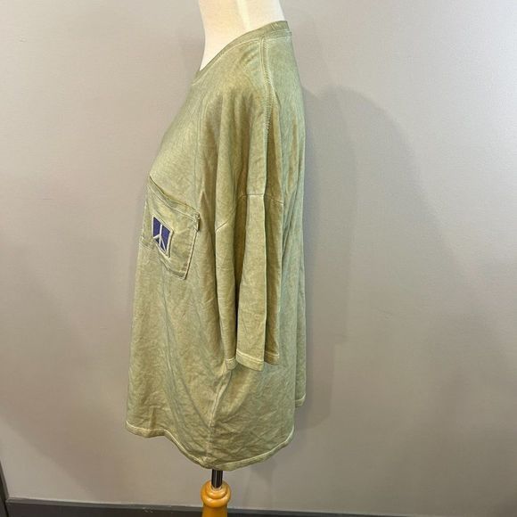 NWOT SATURDAYS NYC Peace Men's Pocket‎  Blue Green T-Shirt (M) - Picture 7 of 14